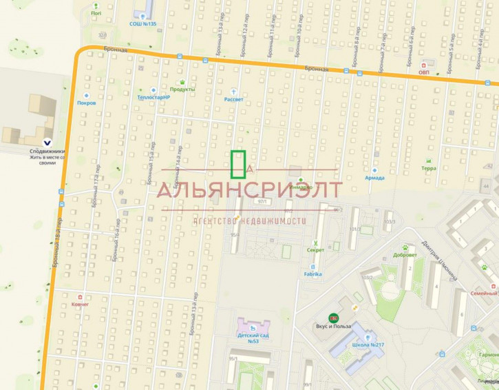 Земельный участок пер. Бронный 11-й