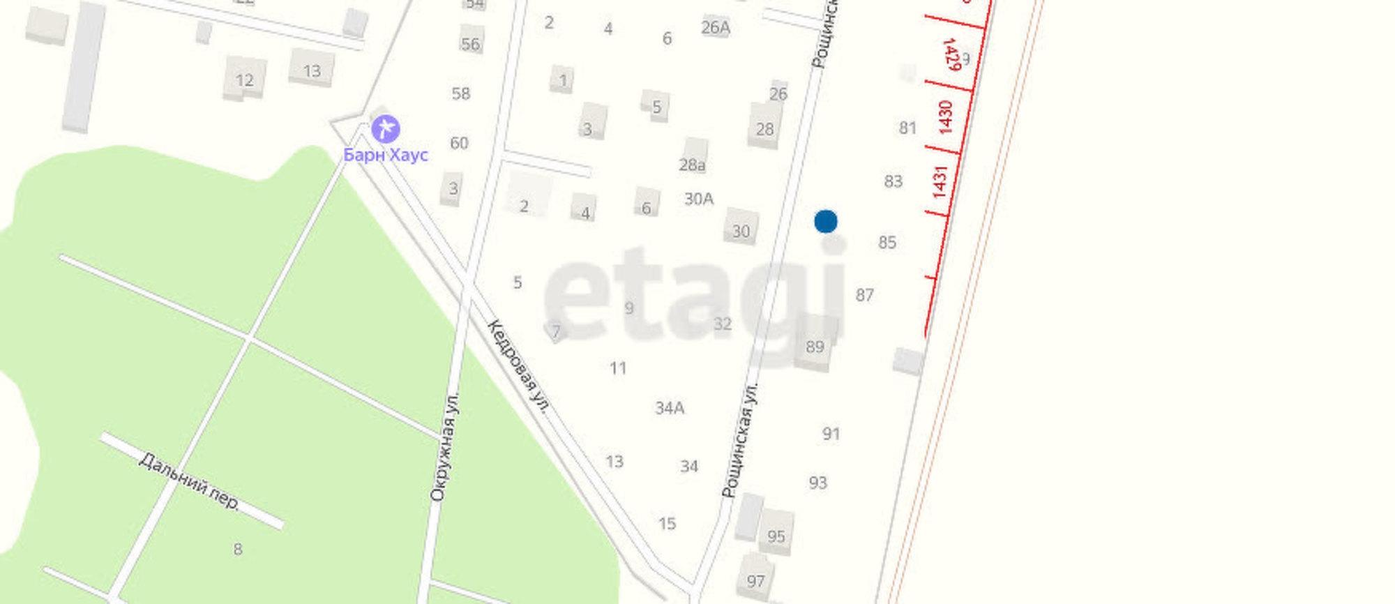 Купить землю, земельный участок за 4 300 000 рублей на ТСН Первомайский парк,Рощинская 85