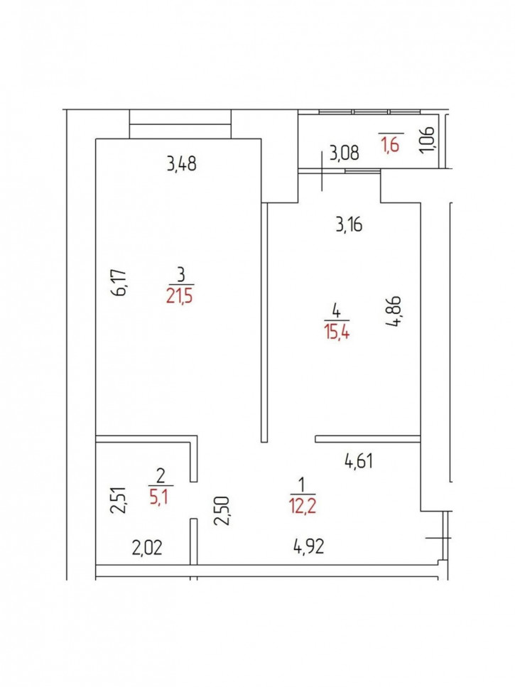 1-комн квартира в новом доме улица Неплюева, 2