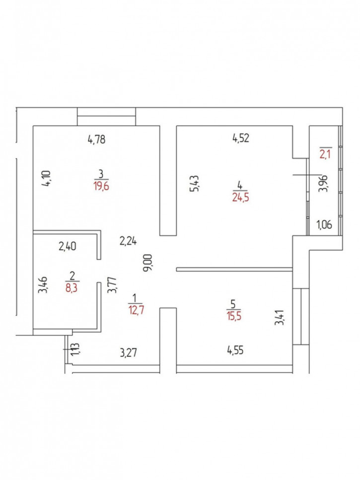 2-комн квартира в новом доме улица Неплюева, 2