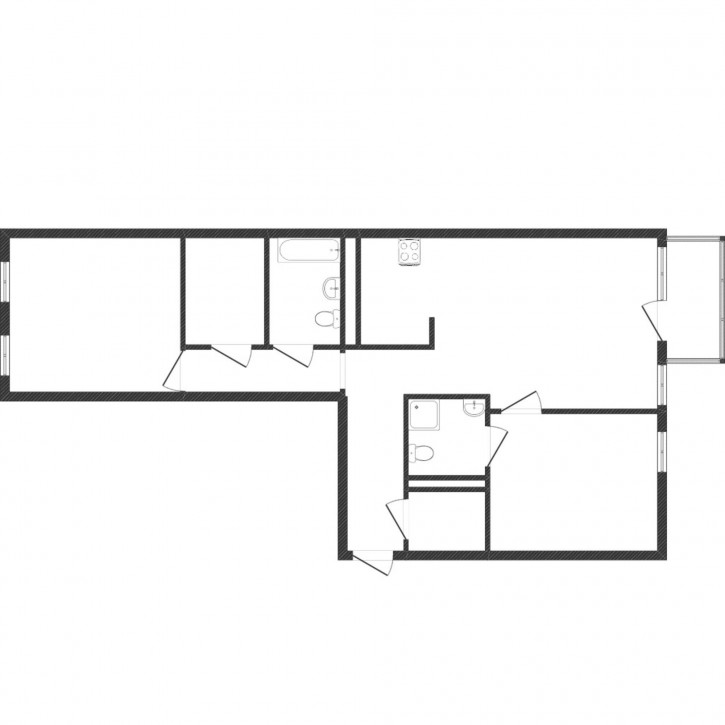 2-комн квартира Андрианова, 2