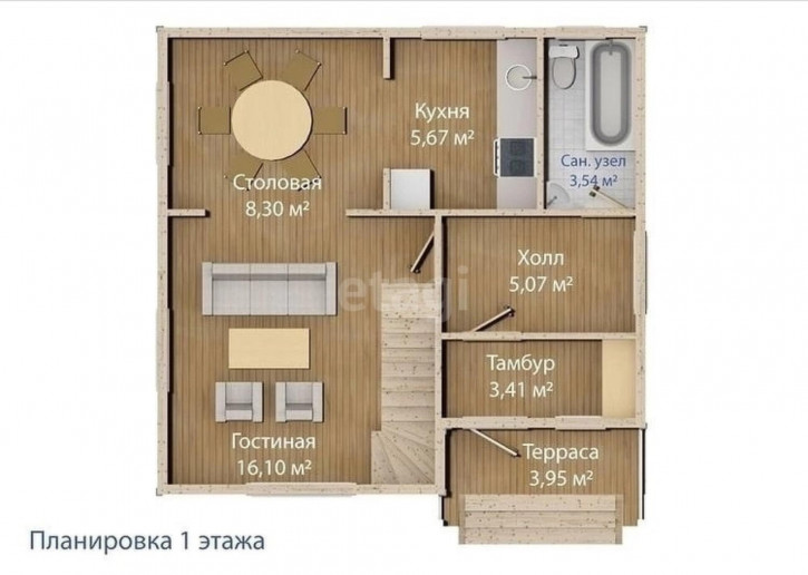 Коттедж/дом улица Домны Каликовой