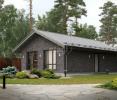коттедж 65 кв м Кирпичная, 2В