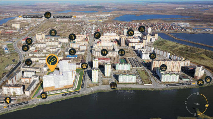 3-комн квартира Лесопарковая, 1/1