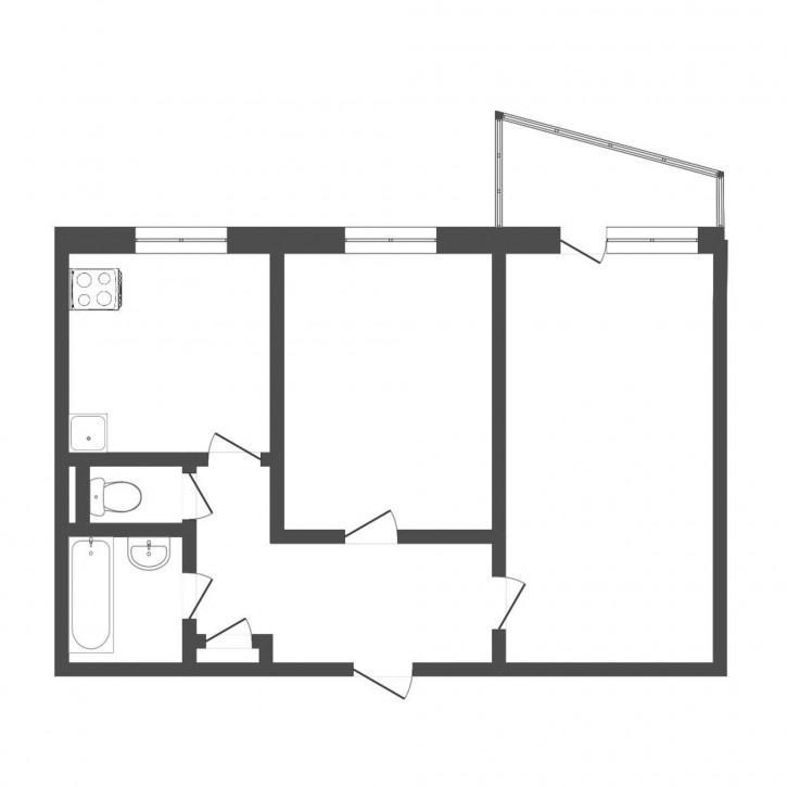 2-комн квартира Радищева, 29