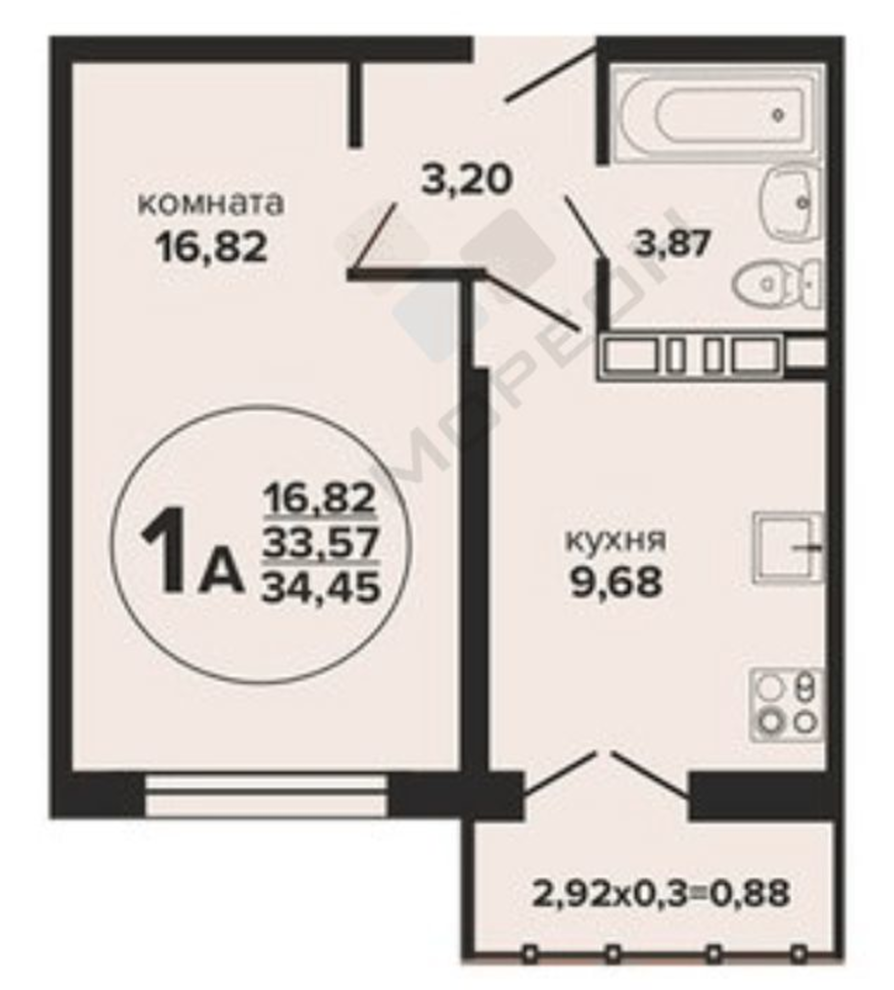 Купить квартиру за 4 950 000 рублей на Российская ул, 257/2