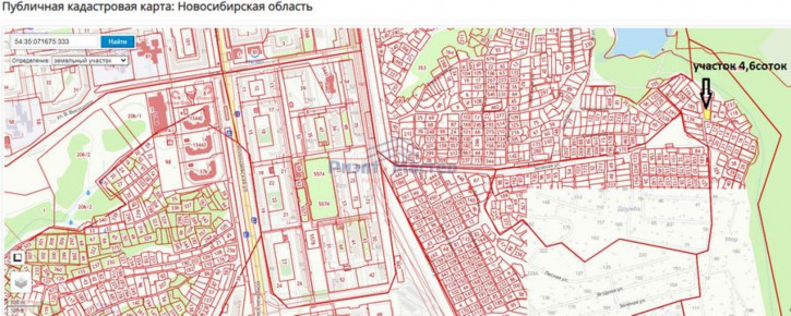 Земельный участок НСТ "Мир"