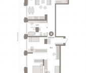 3-комн, 105 кв м, этаж 12/17 Пролетарский проспект, с9