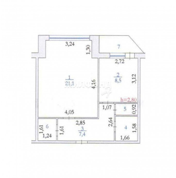 1-комн квартира 13-й микрорайон, д.15