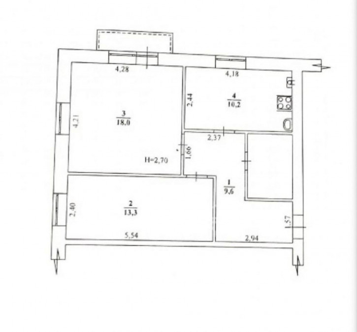 2-комн квартира ул. Солнечникова,  д.7