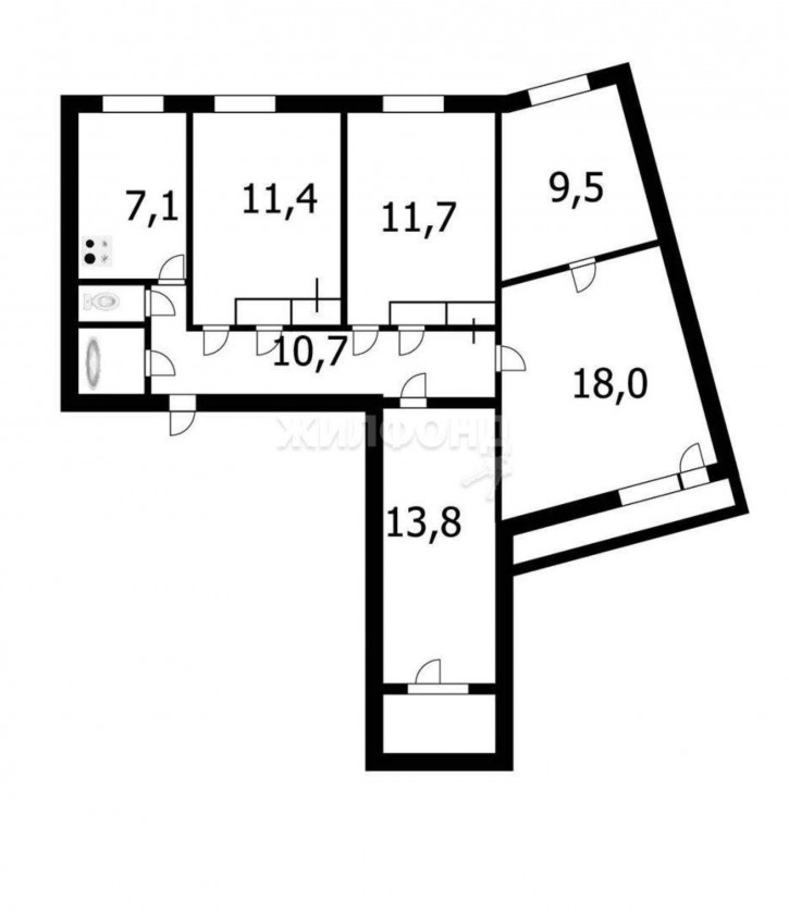 Комната Киевская улица, д.20