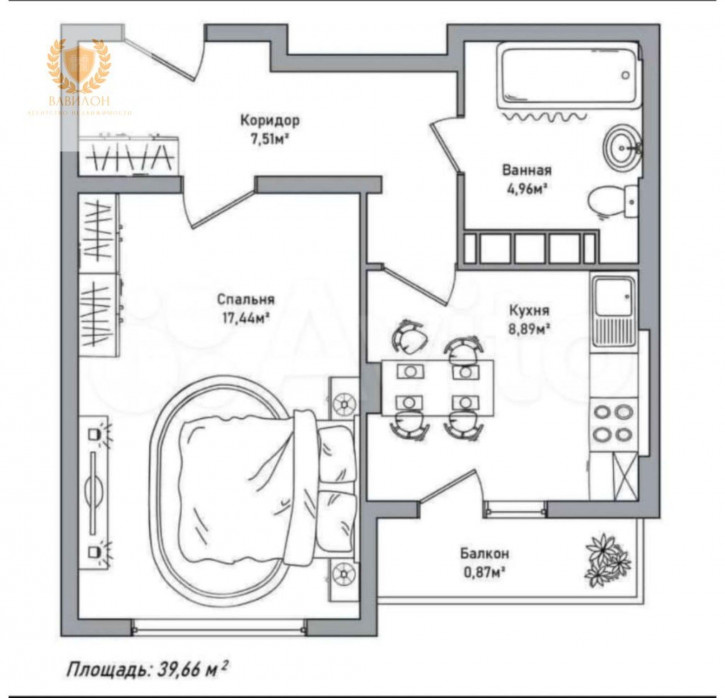 1-комн квартира Брагинская ул, 18к2