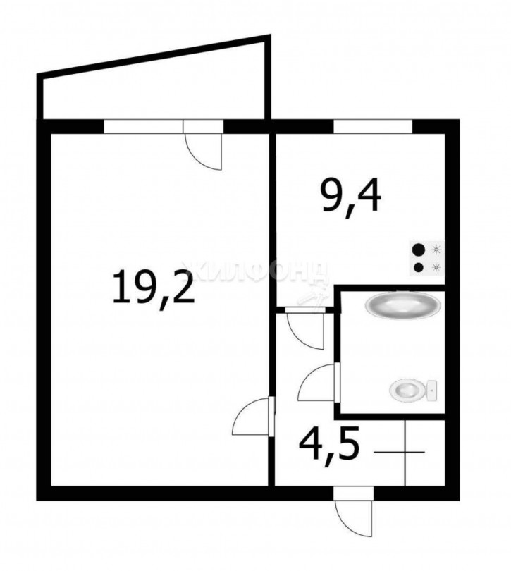1-комн квартира Земнухова улица, д.12