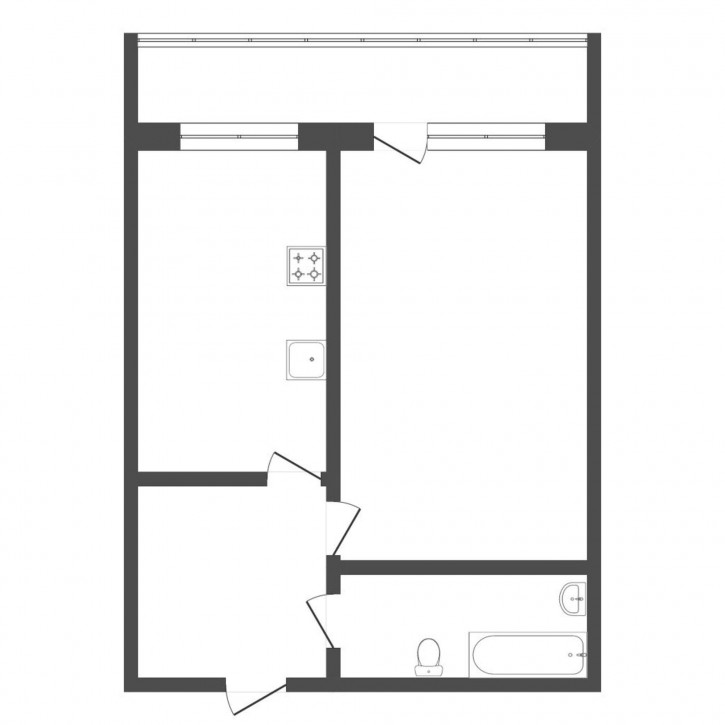 1-комн квартира Домостроителей, 16а