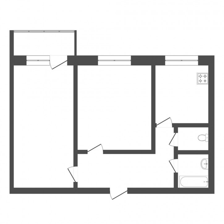 2-комн квартира Коммунаров, 39