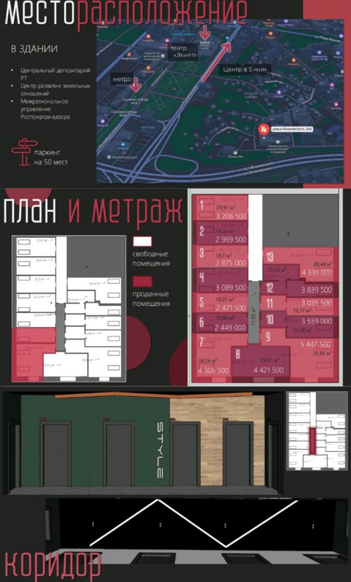 Купить офис, помещение под офис за 3 136 500 рублей на ул Вишневского, 26А