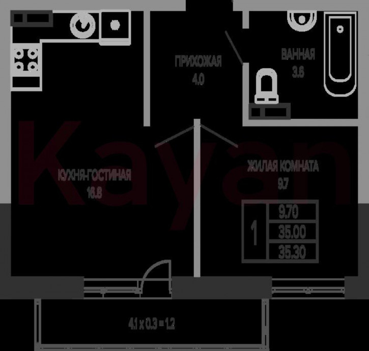 2-комн квартира в новом доме ул Круговая