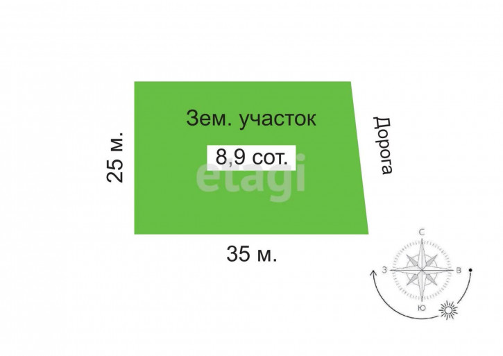 Земельный участок без улицы,