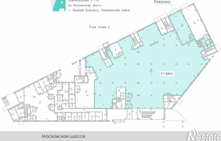 Торговое помещение Московское шоссе, 11А,  д. 11А