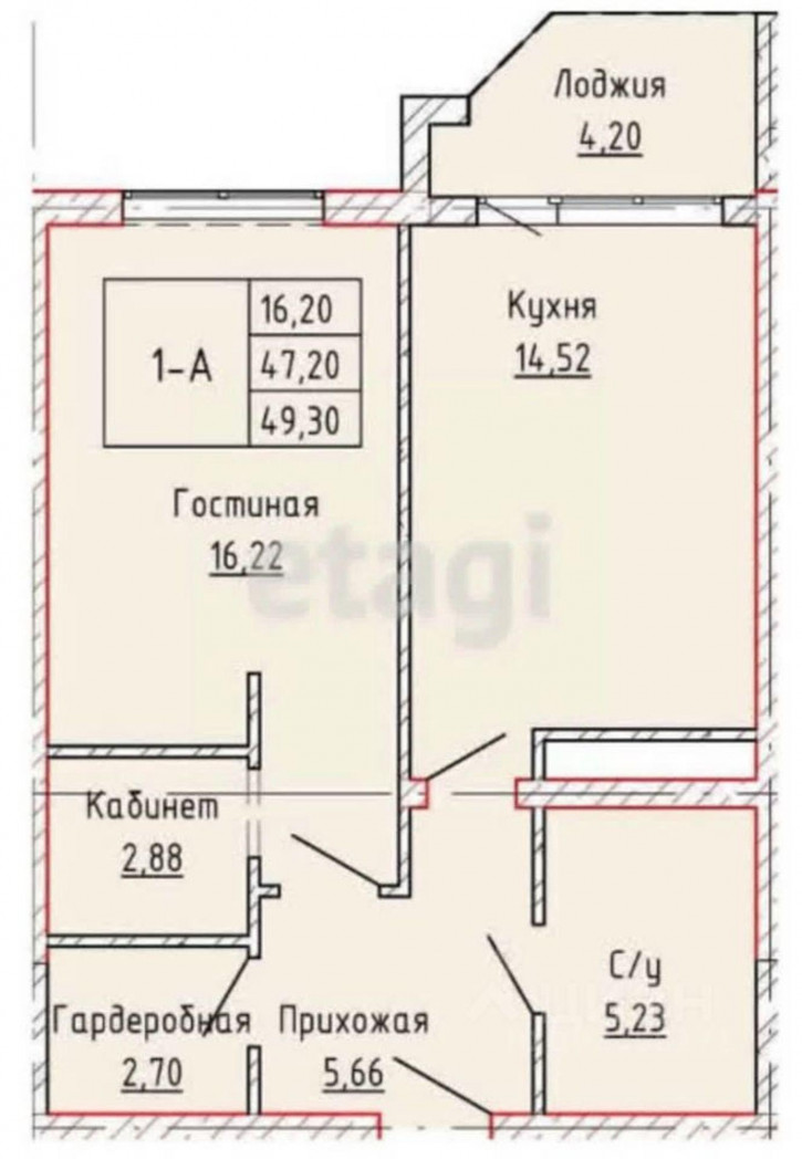 1-комн квартира проспект В. В. Путина, 5А,  д. 5А