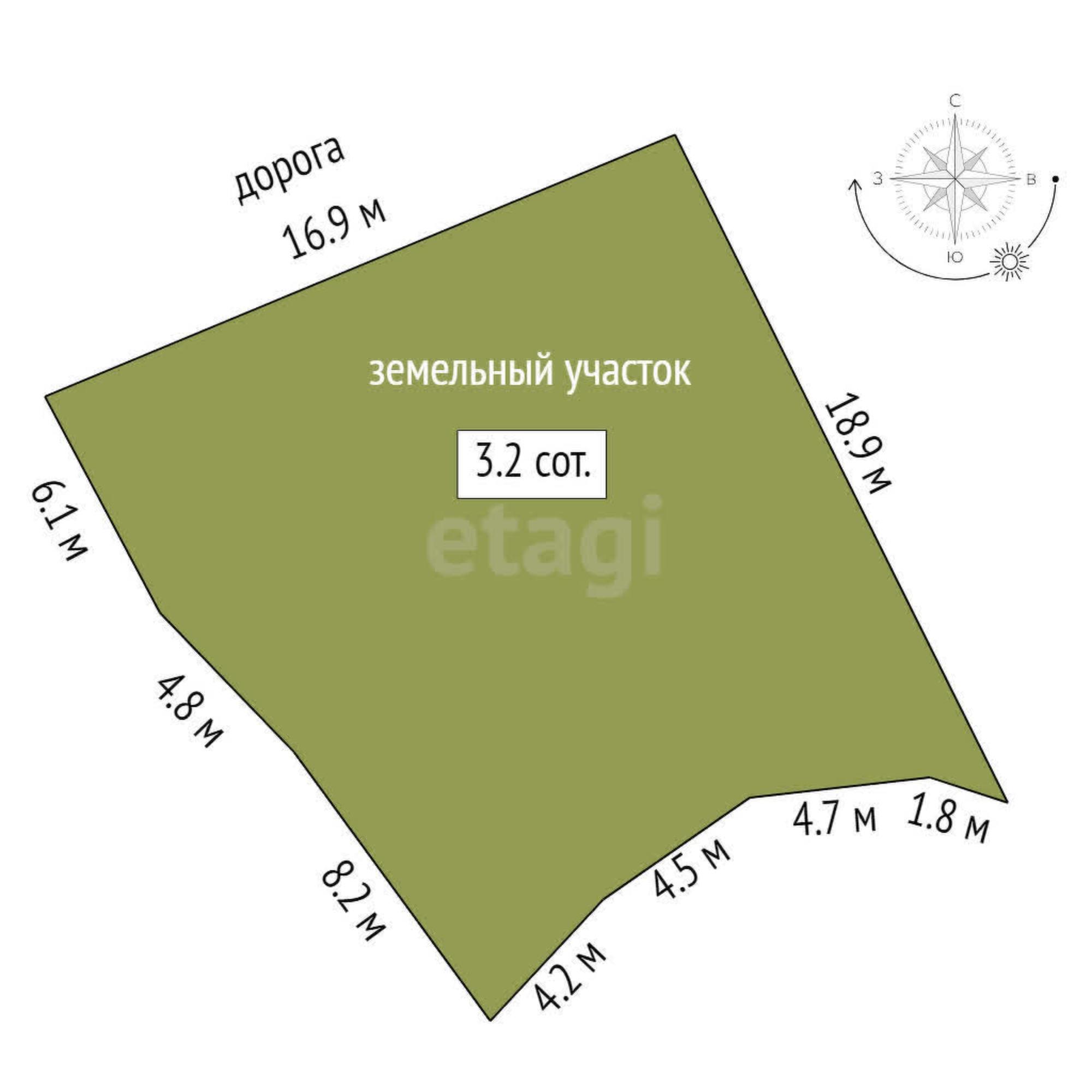 Купить землю, земельный участок за 1 270 000 рублей на Березовая,