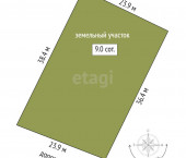 земля 8.97 сот 27/72 КП
