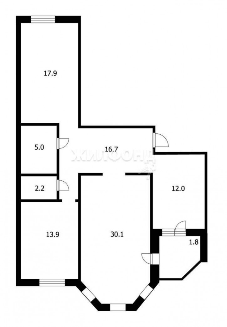3-комн квартира Ленинградская улица, д.101/1