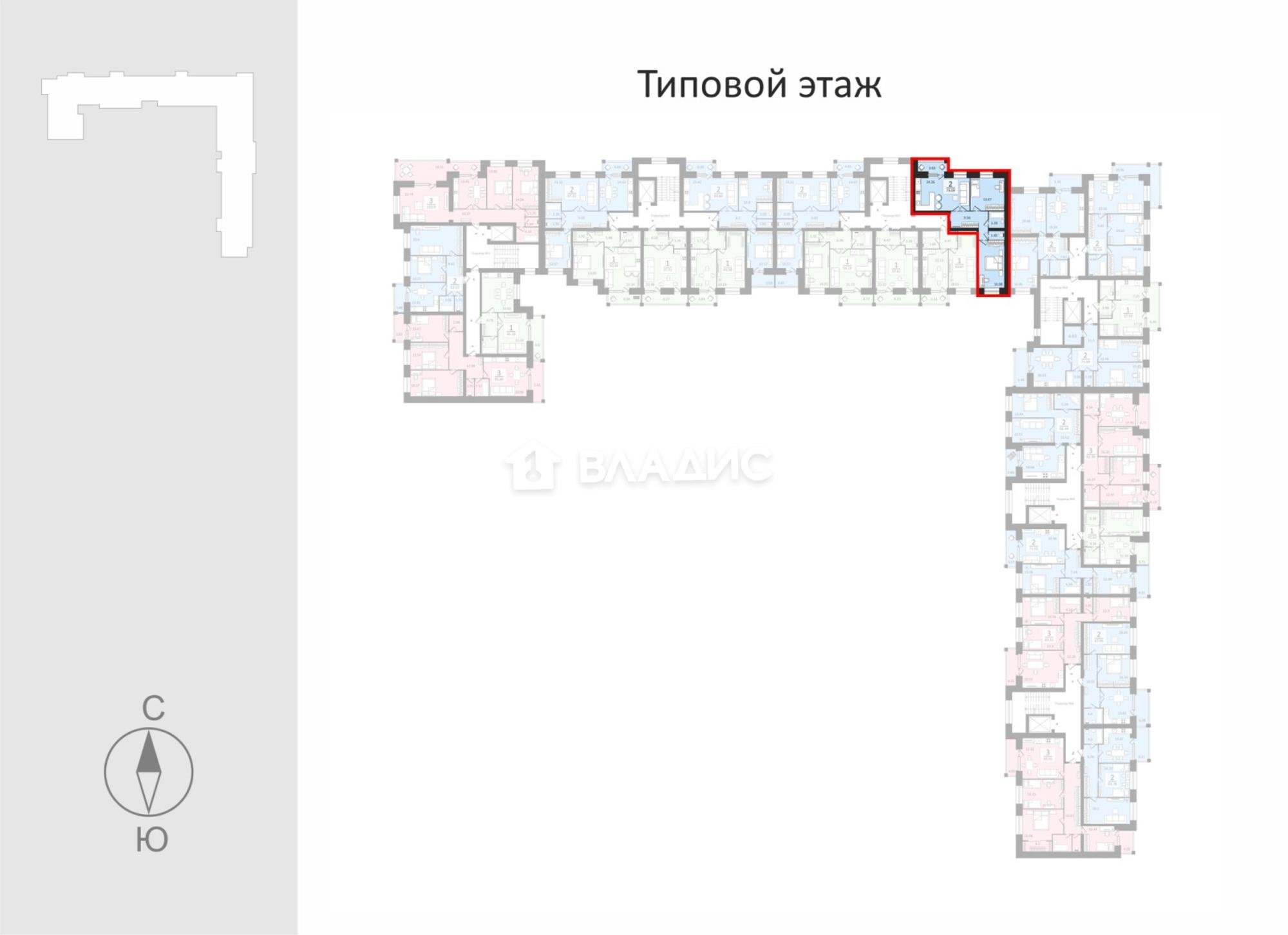 Купить квартиру за 10 963 500 рублей на Центральная улица