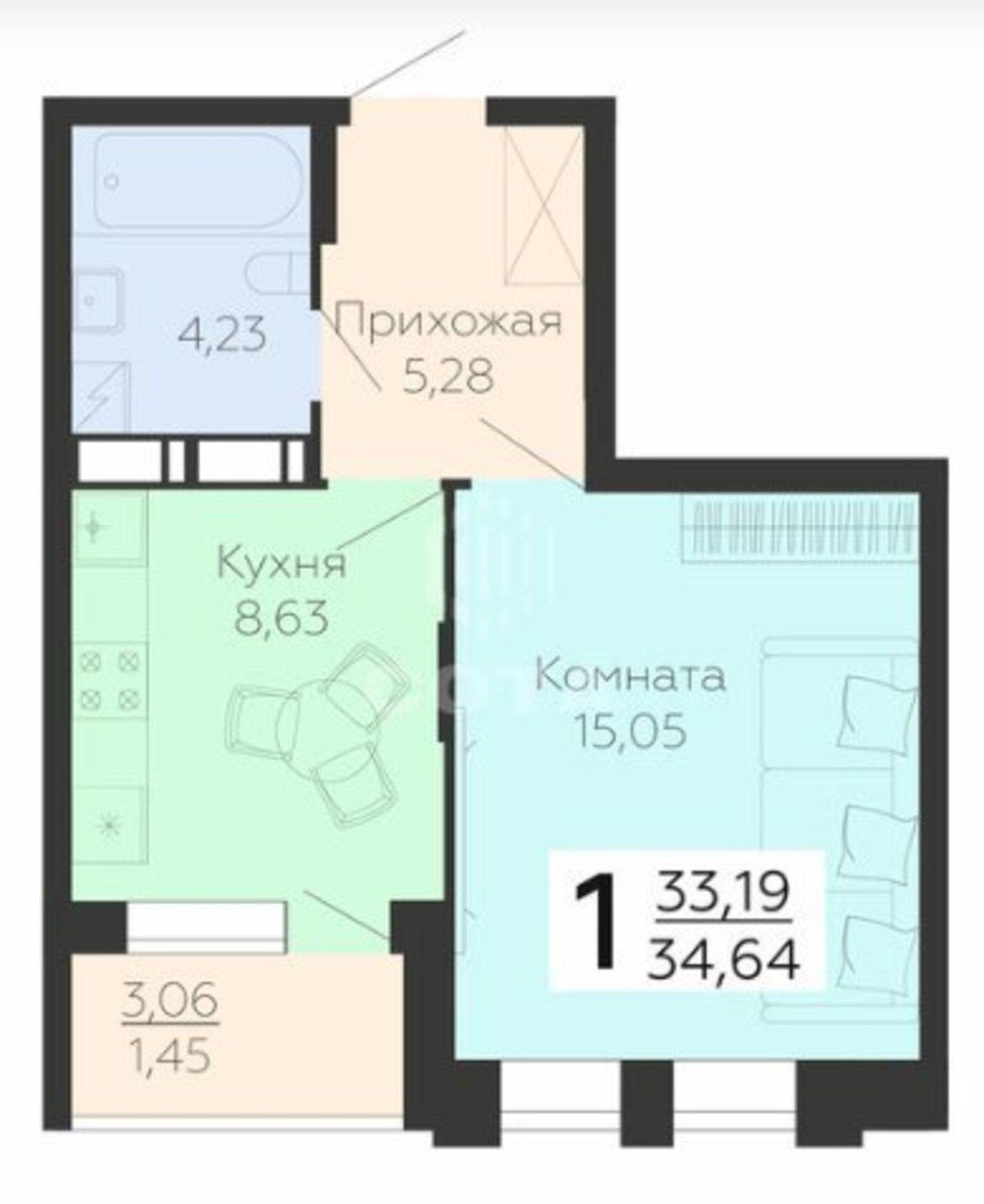 Купить квартиру за 3 950 000 рублей на Независимости улица, 78