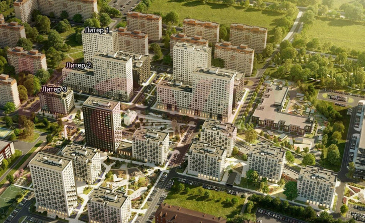 3-комн квартира в новом доме ул 4-я Целиноградская