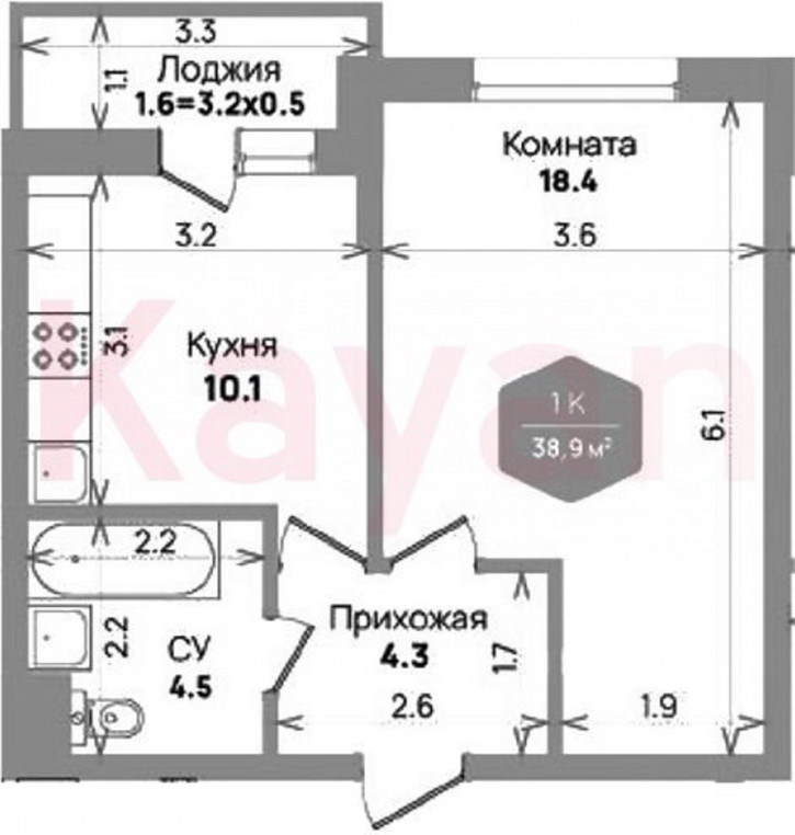 1-комн квартира в новом доме ул Героев-Разведчиков