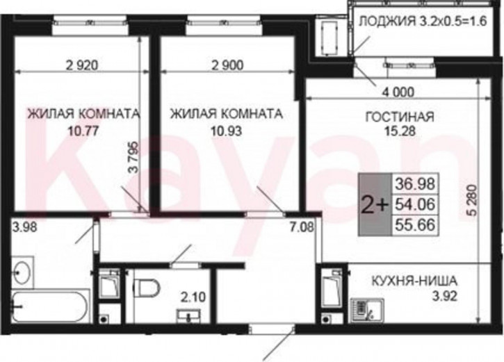 3-комн квартира в новом доме ул Ветеранов