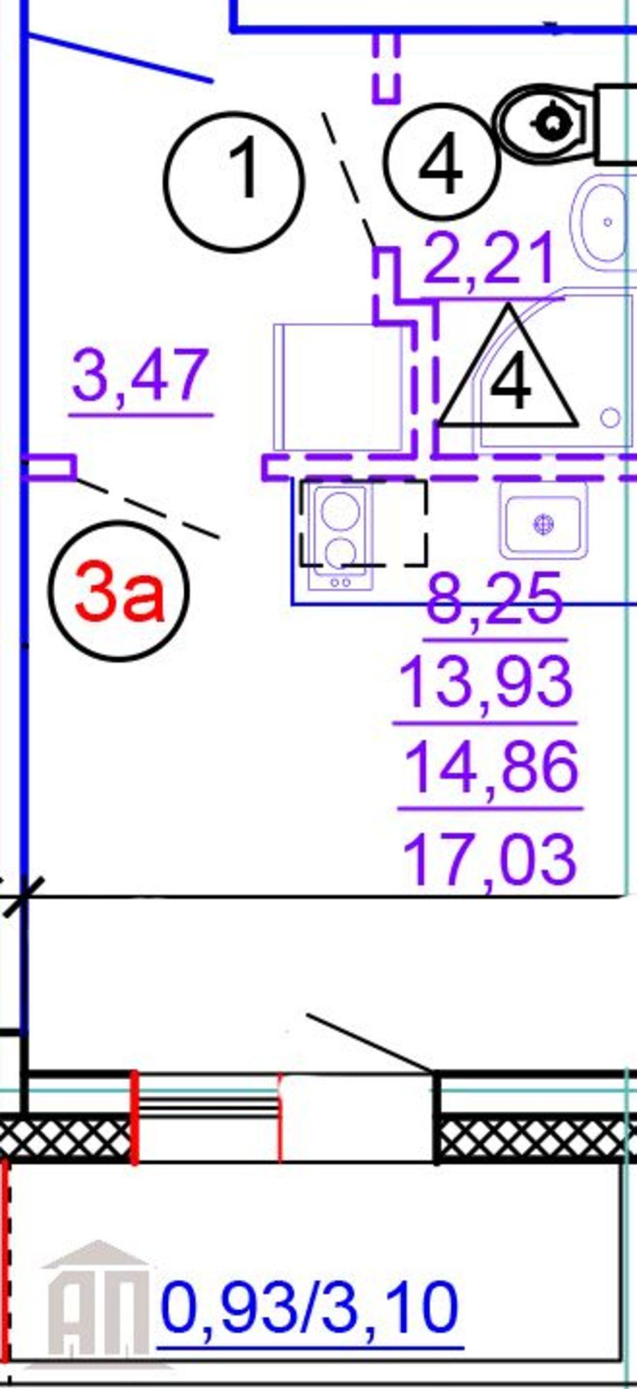 Купить квартиру за 2 053 470 рублей на Медовая ул, 9К6