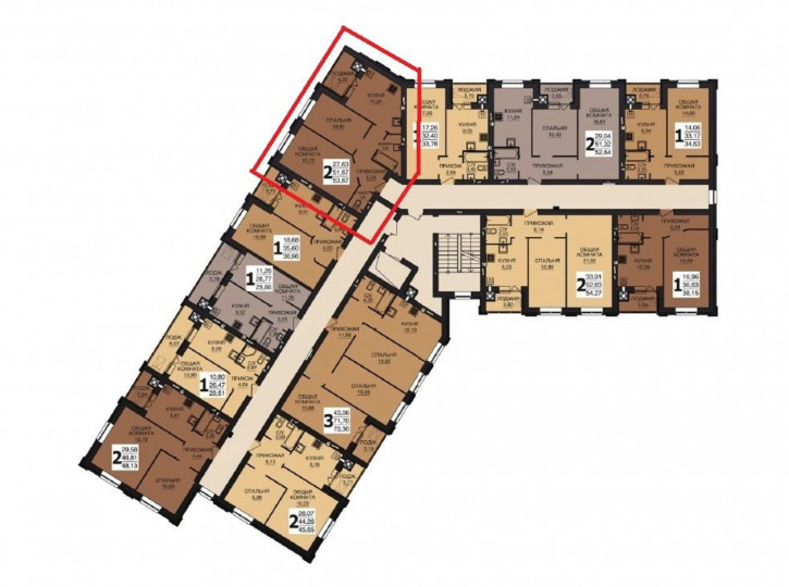 2-комн квартира Ломоносова ул, 10
