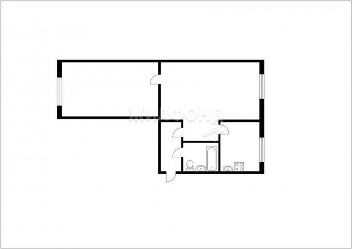2-комн квартира Весенняя улица, д.8