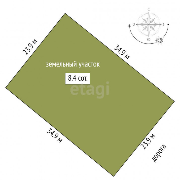 Земельный участок Большие Акияры