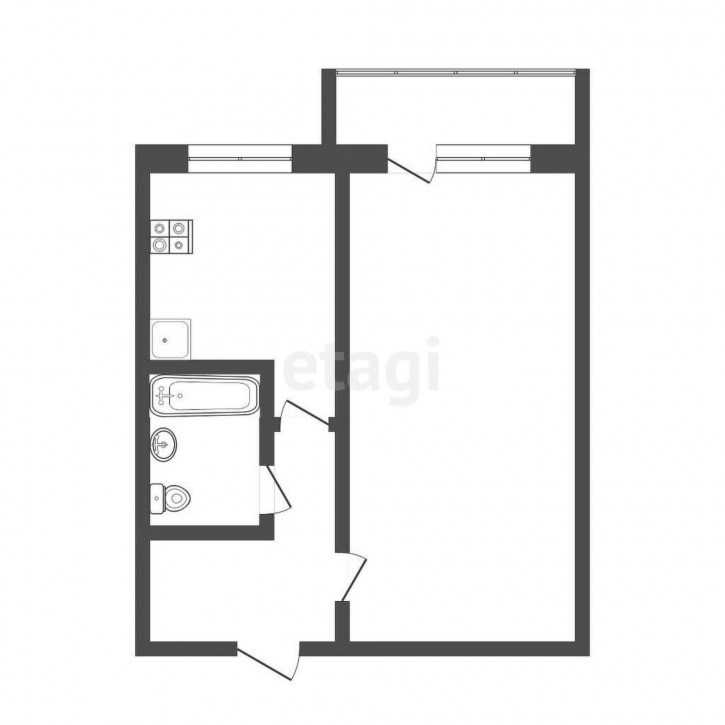 1-комн квартира Пушкина, 6