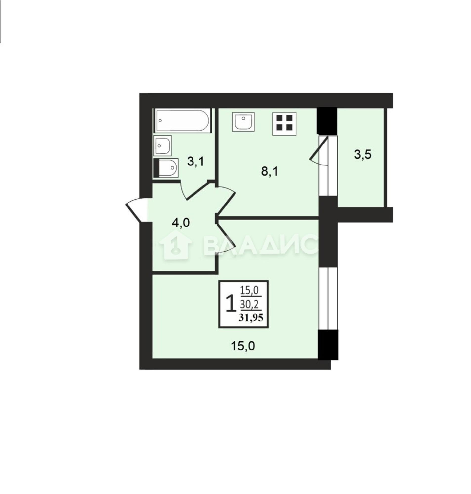 Купить квартиру за 3 500 000 рублей на Новгородская улица