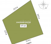 земля 4.9 сот Коняшина