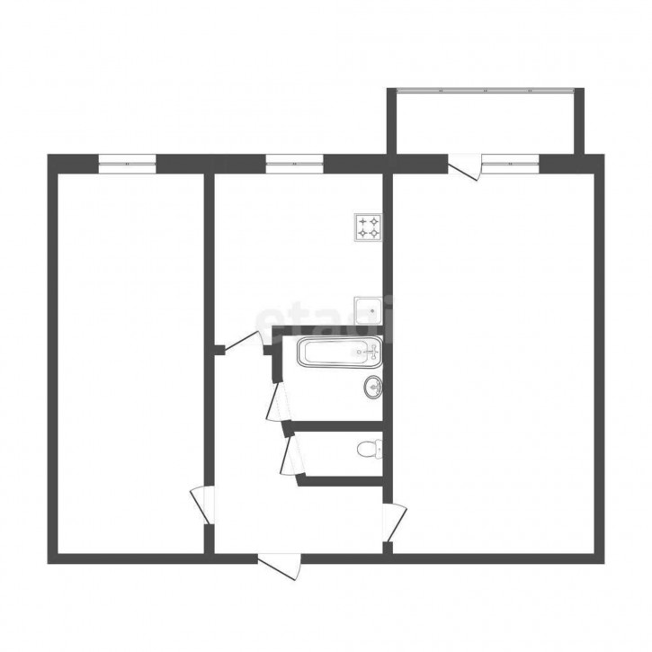 2-комн квартира Котовского, 10