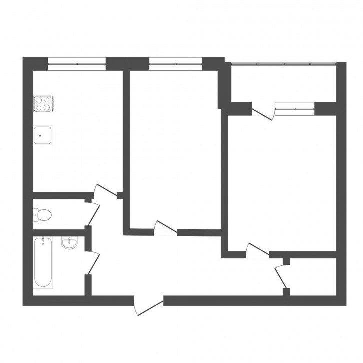 2-комн квартира Мебельщиков, 3