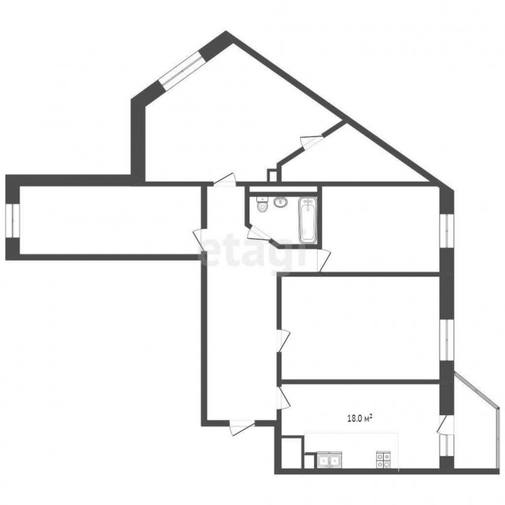 4-комн квартира Тимофея Чаркова, 81
