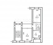 2-комн, 49.4кв м, этаж 4/5 Героев Труда, 20