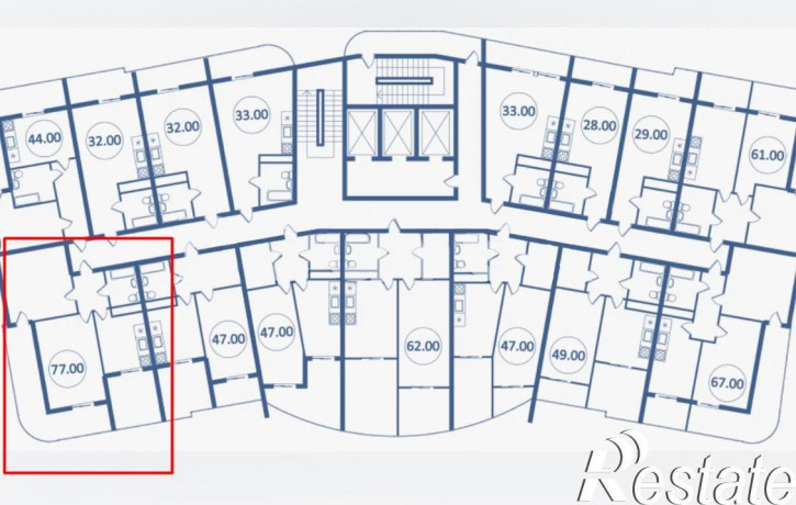 3-комн квартира Есауленко, 6А к2 3-комн квартира Есауленко, 6А к2