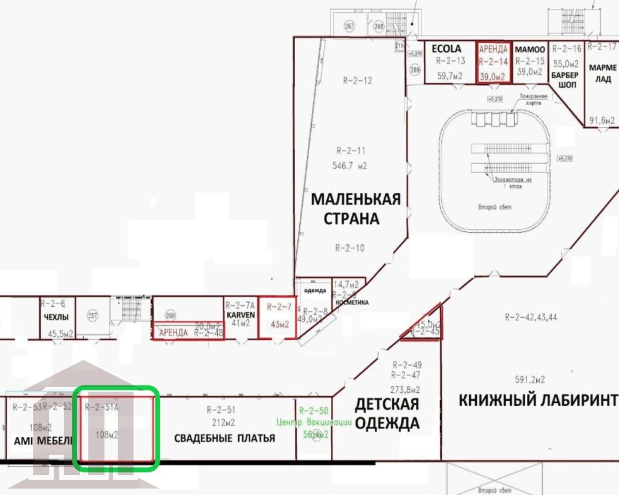 Сдать торговое помещение за 108 000 рублей на Калинина пр-кт, 13а