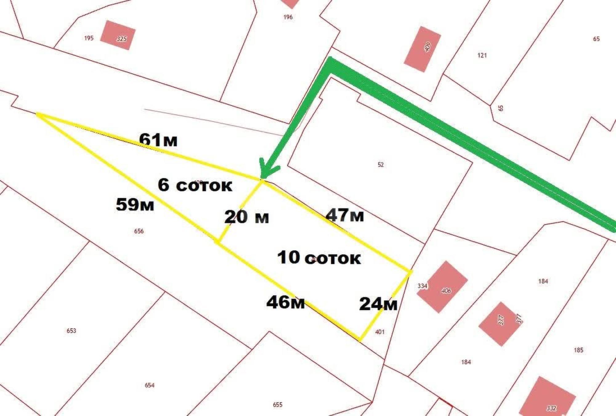 Купить землю, земельный участок за 1 150 000 рублей на Баранковская улица,