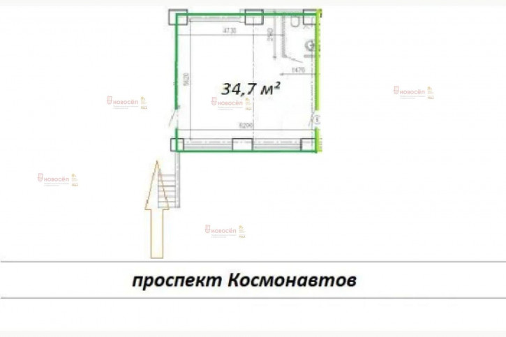 Торговое помещение Космонавтов 56
