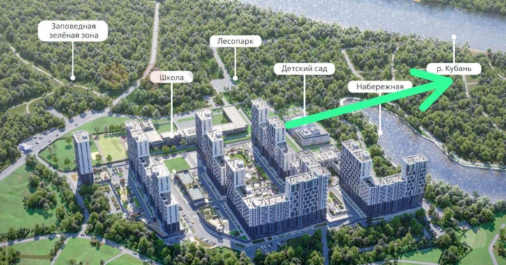 1-комн квартира в новом доме Обрывная ул, 132/1