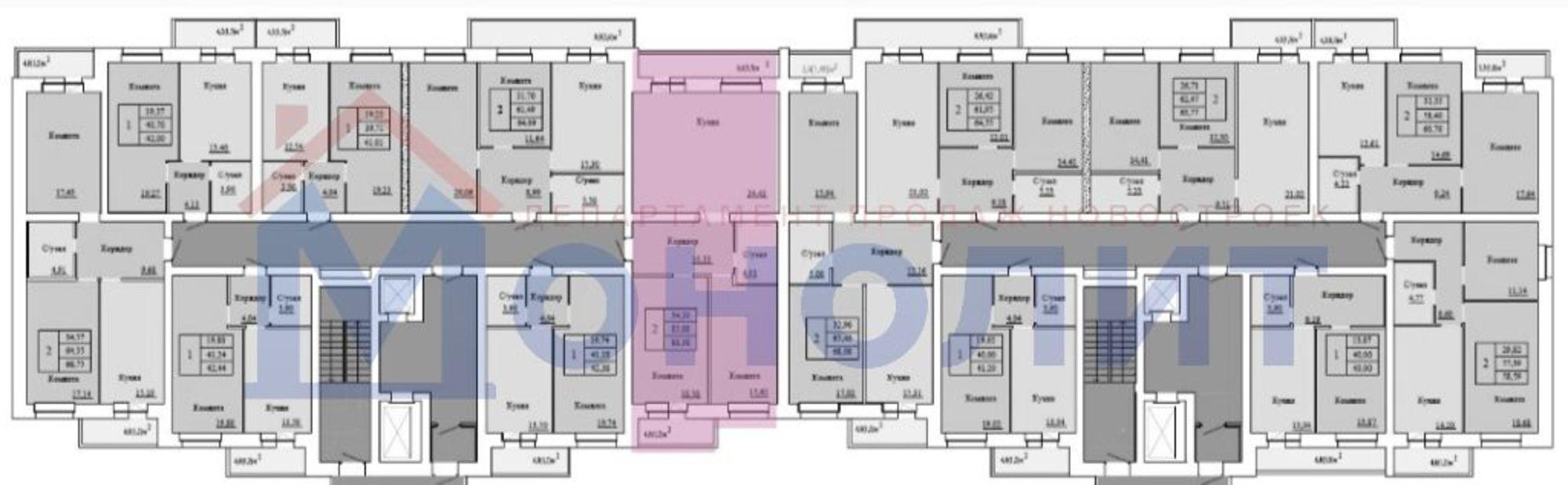 Купить квартиру за 10 163 700 рублей на Белинского ул