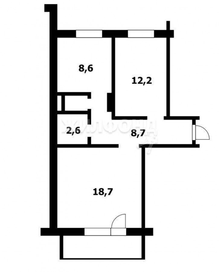 2-комн квартира Виктора Уса, 3
